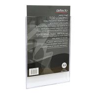 Deflecto 透明A4貼牆式通告架 (附魔術貼 / 磁石貼)