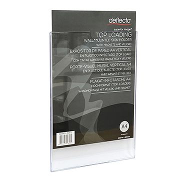 Deflecto A4 Notice Sign Holder (with Adhesive Tape)